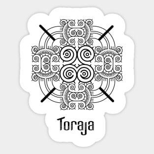 Toraja ethnic tribe motif Sticker